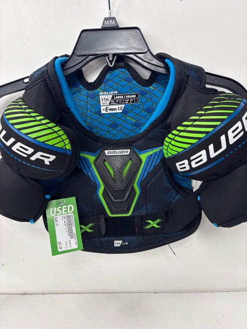 Vist Large View of Product Image Which is Used Bauer X Youth Shoulder Pads LG