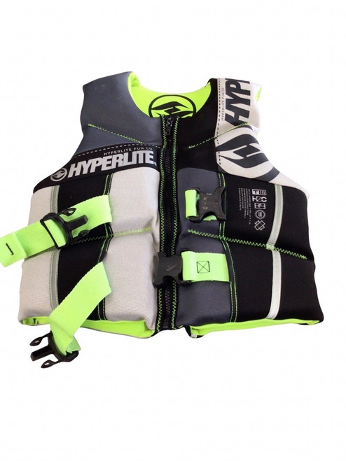 Vist Large View of Product Image Which is Used Hyperlite Youth PFD Black Youth 50-90