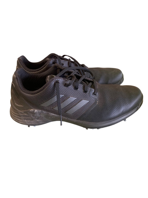 Vist Large View of Product Image Which is Used Adidas Mens Golf Shoes Black Senior 9.5