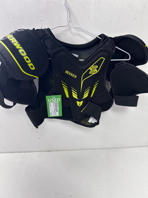 Vist Large View of Product Image Which is Used Sher-wood REKKER Junior Shoulder Pads SM