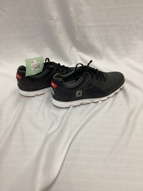 Vist Large View of Product Image Which is Used FootJoy Mens Golf Shoes Black Senior 8.5