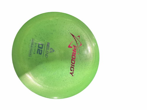 Vist Large View of Product Image Which is Used Prodigy REBLEND D2 Disc Golf Driver Green
