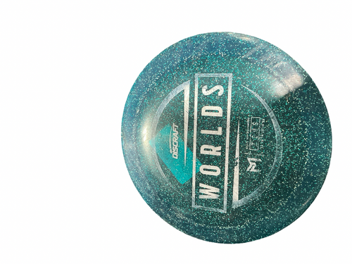 Vist Large View of Product Image Which is Used Discraft WORLDS DRIVER Disc Golf Driver Teal