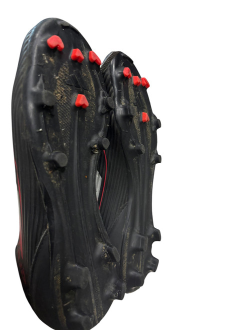 Vist Large View of Product Image Which is Used Adidas Soccer Cleats Black And Red Senior 6.5