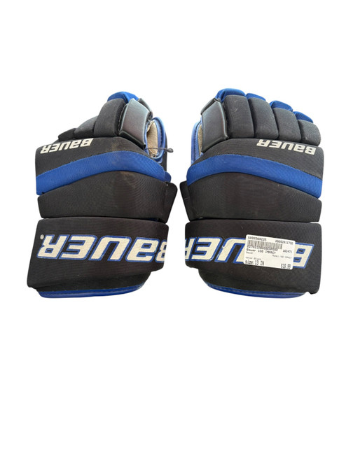 Vist Large View of Product Image Which is Used Bauer 100 IMPACT Senior Gloves Black 13"