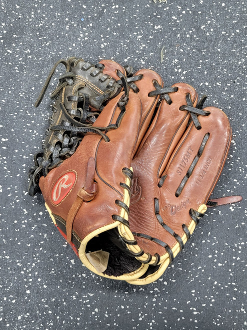 Vist Large View of Product Image Which is Used Rawlings S1175MT BB/SB Glove RH Throw Brown 11 3/4"