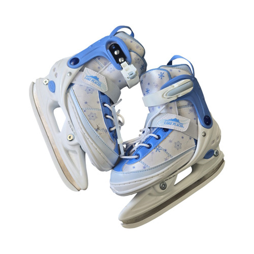 Vist Large View of Product Image Which is Used Lake Placid ADJUSTABLE 11-1 SKATES Girls Softboot Skate White Adjustable