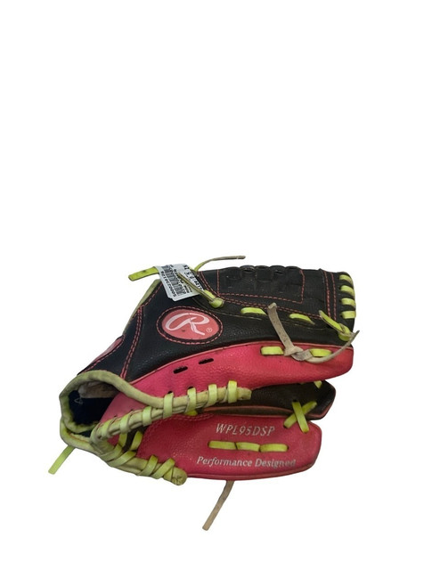 Vist Large View of Product Image Which is Used Rawlings WPL95DSP BB/SB Glove RH Throw Black 9 1/2"