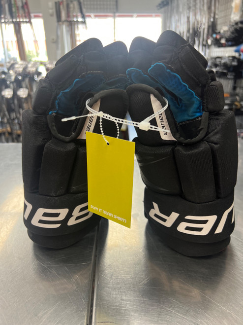 Vist Large View of Product Image Which is Used Bauer X Senior Gloves Black 14"