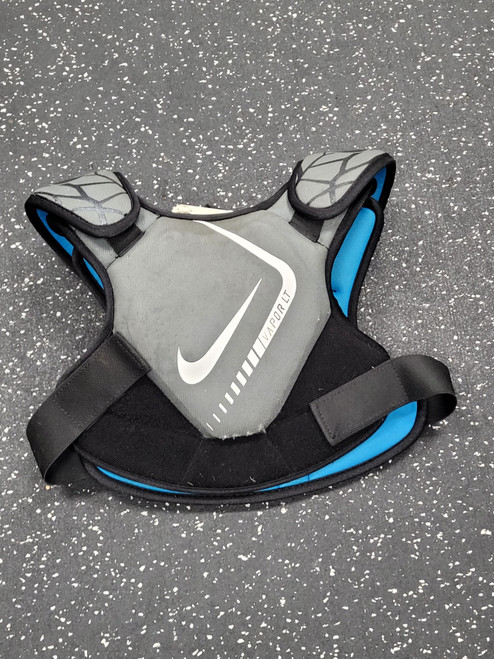 Vist Large View of Product Image Which is Used Nike VAPOR LT YOUTH Lacrosse Shoulder Pads Grey SM