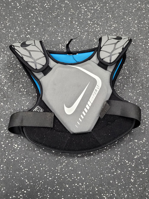 Vist Large View of Product Image Which is Used Nike VAPOR LT YOUTH Lacrosse Shoulder Pads Grey SM