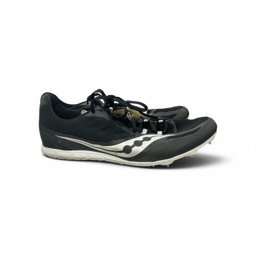 Vist Large View of Product Image Which is Used Saucony Track Spikes Black Size 9, side view