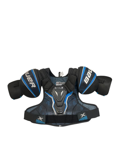 Vist Large View of Product Image Which is Used Bauer X Intermediate Shoulder Pads LG