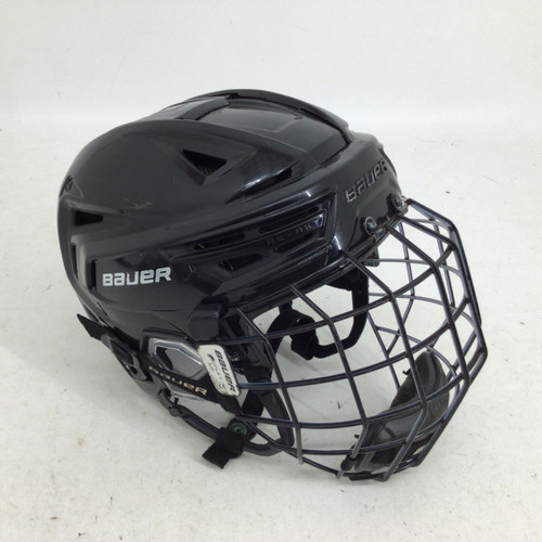 Vist Large View of Product Image Which is Used Bauer REAKT 150 M CAGE COMBO Helmet Cage Combo Black MD