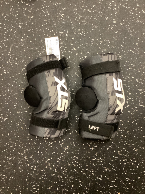 Vist Large View of Product Image Which is Used STX STALLION 75 Lacrosse Arm Pads/Guards Black XS