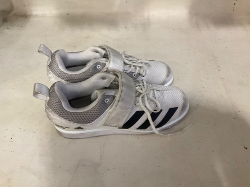 Vist Large View of Product Image Which is Used Adidas Boxing Shoes White Senior 8.5