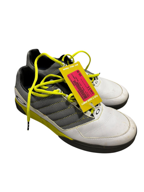Vist Large View of Product Image Which is Used Oakley Mens Golf Shoes White/Black/Yellow Senior 8