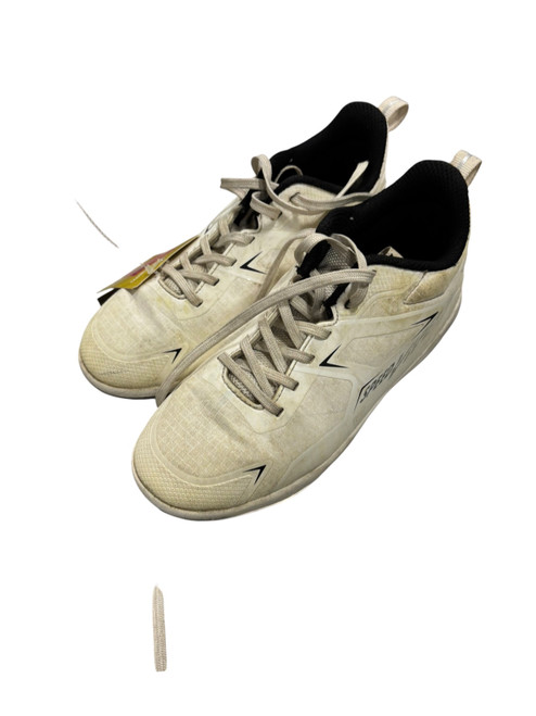 Vist Large View of Product Image Which is Used Youth FB Cleats White And Black Youth 13.0