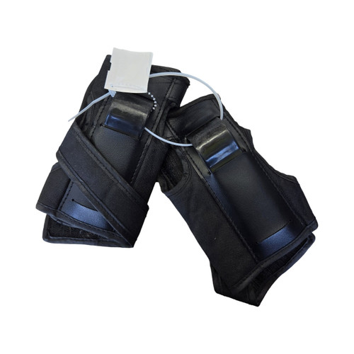 Vist Large View of Product Image Which is Used ROLLER WRIST GUARDS PAIR Inline Wrist Guards Black Junior