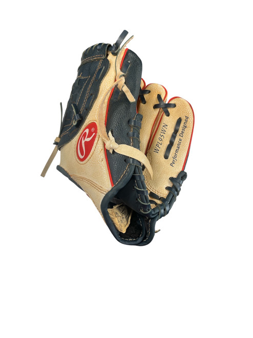 Vist Large View of Product Image Which is Used Rawlings PLAYERS SERIES BB/SB Glove RH Throw Navy Blue 9 1/2"