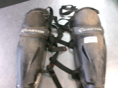 Vist Large View of Product Image Which is Used Easton SHINGUARD Catchers Leg Guards Black Adult