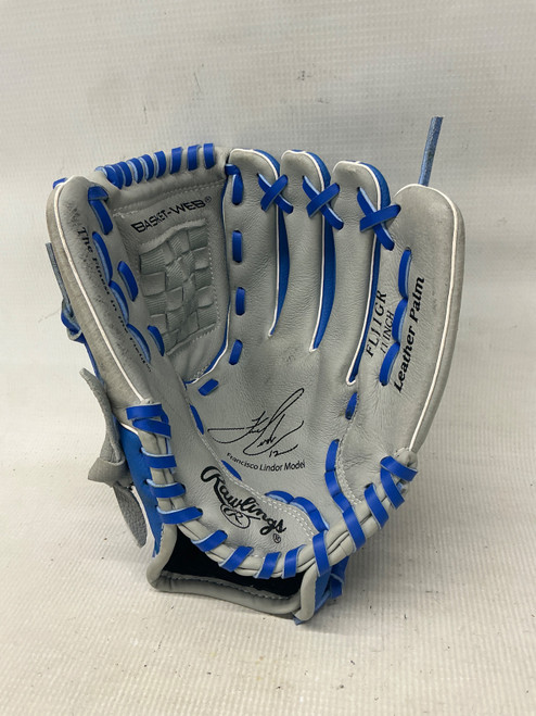 Vist Large View of Product Image Which is Used Rawlings FL11GR BB/SB Glove RH Throw Grey 11"