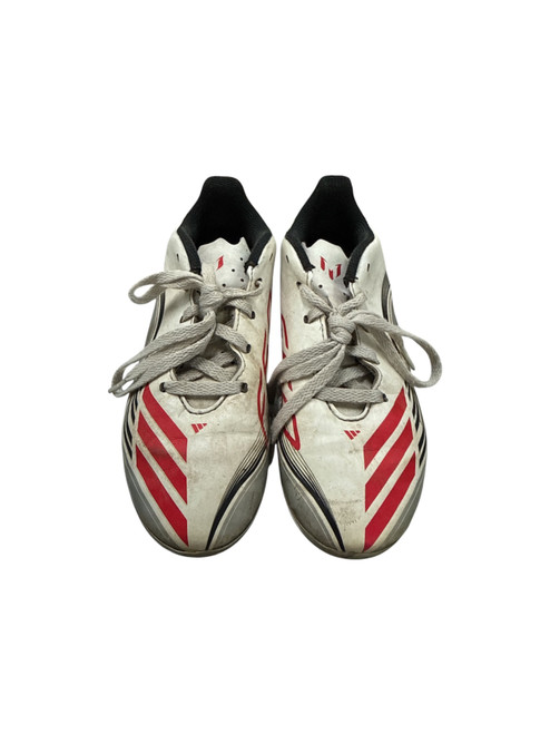 Vist Large View of Product Image Which is Used Adidas MESSI F50 Soccer Cleats White Junior 01.5