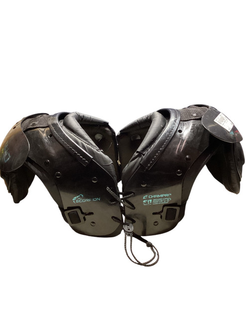 Vist Large View of Product Image Which is Used Champro SCORPION 130-150 FB Shoulder Pads Black XL