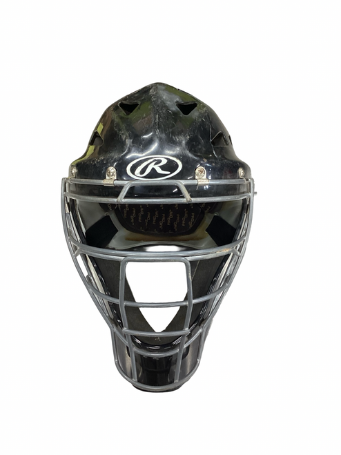 Vist Large View of Product Image Which is Used Rawlings Catchers Helmet w/Mask Black XL