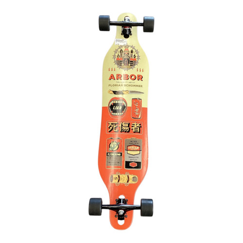Vist Large View of Product Image Which is Used Arbor 1995 COLLECTION Longboard Black Long