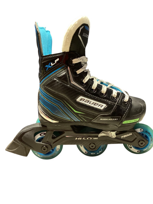 Vist Large View of Product Image Which is Used Bauer XLP Child Rec Fitness Skates Black Adjustable