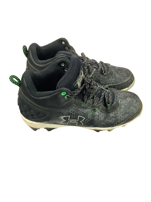 Vist Large View of Product Image Which is Used Under Armour 12 SPIKE BB CLEATS BB/SB Cleats Black Junior 04