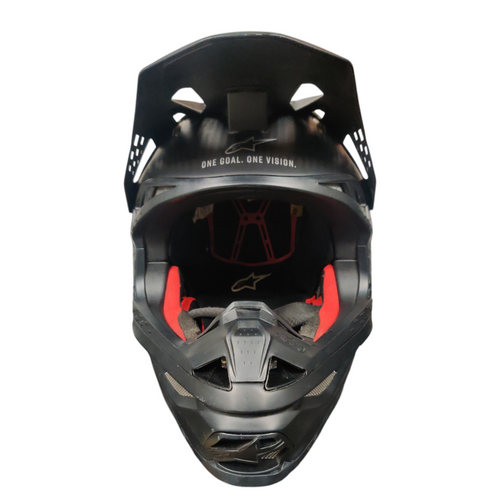 Vist Large View of Product Image Which is Used Alpine SM10 Adult Motocross Helmet Black Small