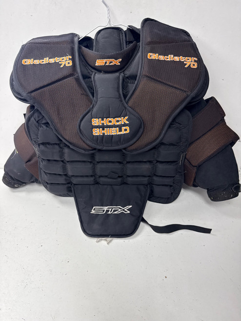 Vist Large View of Product Image Which is Used STX GLADIATOR 70 LAX Goalie Chest Y Black XL