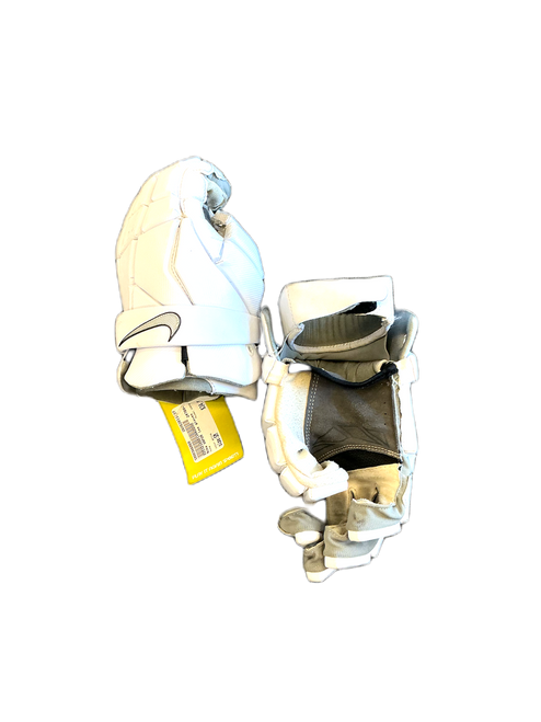 Vist Large View of Product Image Which is Used Nike VAPOR Lacrosse Gloves Mens White SM