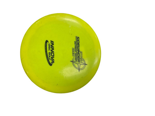 Vist Large View of Product Image Which is Used Innova STAR SIDEWINDER Disc Golf Driver Yellow 162g