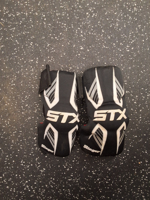 Vist Large View of Product Image Which is Used STX STINGER Lacrosse Arm Pads/Guards Black XS