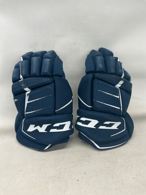 Vist Large View of Product Image Which is Used CCM JETSPEED FT 350 Senior Gloves Navy Blue 14"