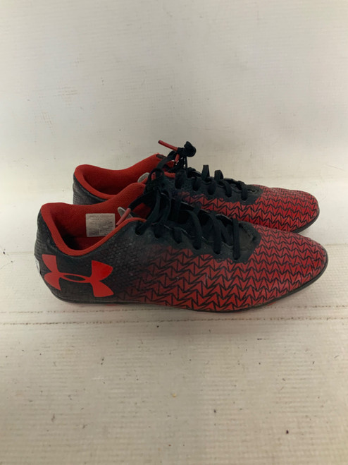 Vist Large View of Product Image Which is Used Under Armour Soccer Cleats Red Junior 04.5
