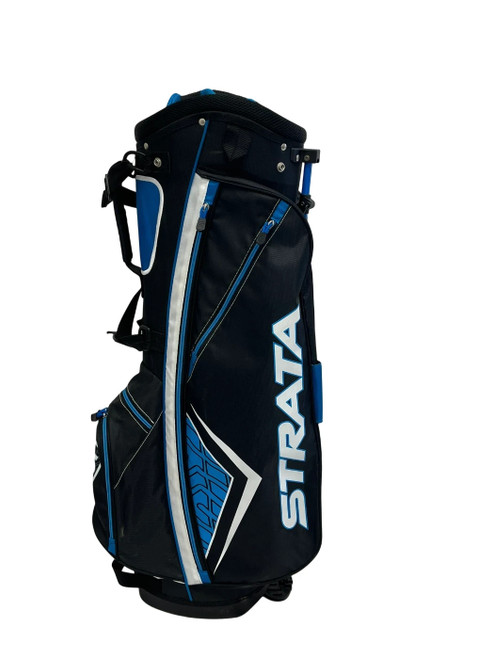 Vist Large View of Product Image Which is Used Strata Mens Black Golf Stand Bag