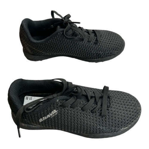 Vist Large View of Product Image Which is Used Brava Soccer Turf Shoes Black Youth 12.0