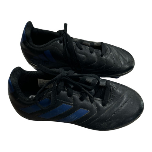 Vist Large View of Product Image Which is Used Adidas Soccer Cleats Black And Navy Blue Youth 12.0