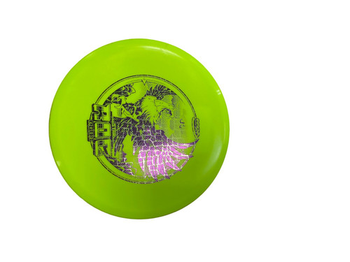 Vist Large View of Product Image Which is Used Innova STAR ROC Disc Golf Mid Range Yellow 175g