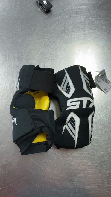 Vist Large View of Product Image Which is Used STX STINGER Lacrosse Arm Pads/Guards Black SM