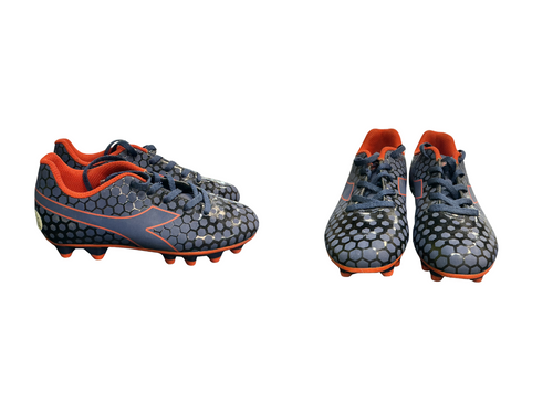 Vist Large View of Product Image Which is Used Diadora PRIMO JR Soccer Cleats Black And Navy Blue Junior 01