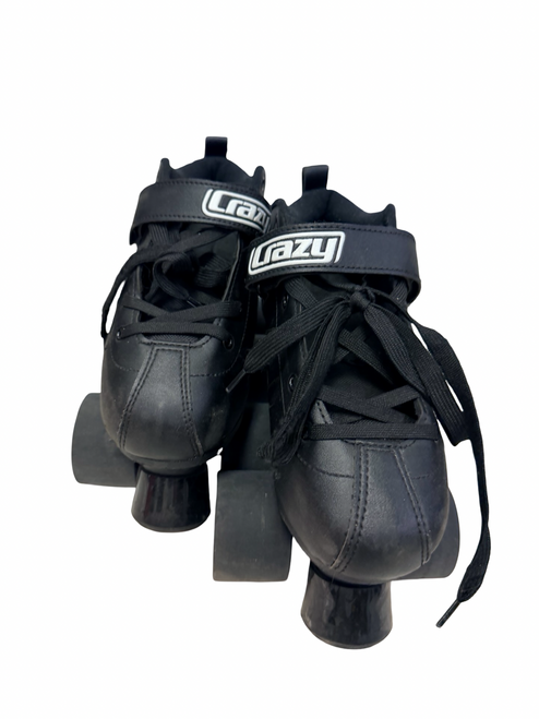Vist Large View of Product Image Which is Used CRAZY SKATES ROCKET Roller Skates Black Size 4 (Womens 5)