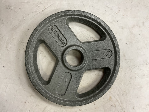 Vist Large View of Product Image Which is Used Weider Olympic Plate Silver 25 lb