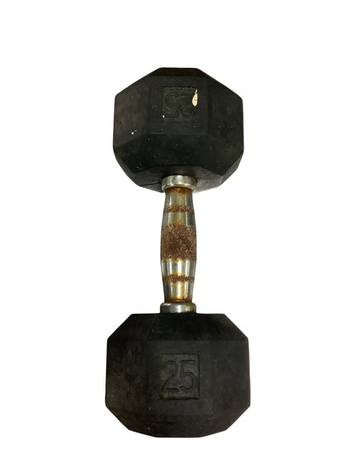 Vist Large View of Product Image Which is Used Hex Dumbbell (Each) 25 lb