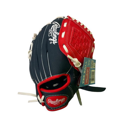 Vist Large View of Product Image Which is Used Rawlings WPL95NS PLAYERS SERIES BB/SB Glove RH Throw Navy Blue 9 1/2"