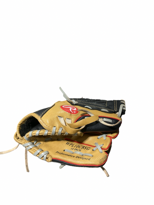 Vist Large View of Product Image Which is Used Rawlings 10 INCH WPL BB/SB Glove RH Throw Brown 10"